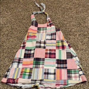 Patchwork halter dress